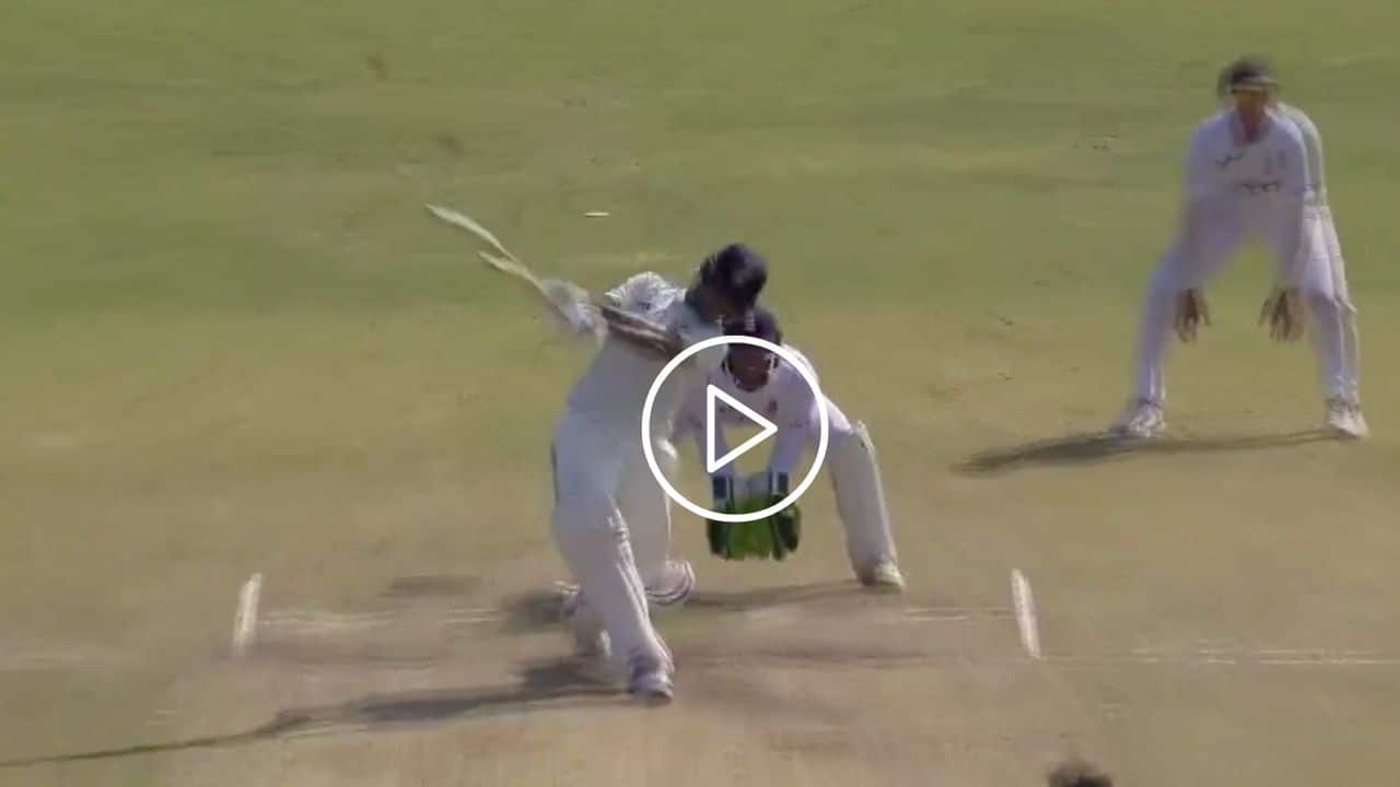 [Watch] Yashasvi Jaiswal Brings Up Fiery Fifty With Monstrous Six Off Tom Hartley
